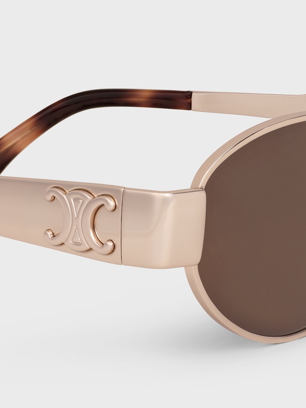 Celine Triomphe Metal 01 Sunglasses In Metal - Picture 4 of 5